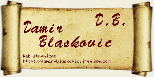 Damir Blašković vizit kartica